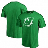 Men's New Jersey Devils Fanatics Branded St. Patrick's Day White Logo T-Shirt Kelly Green FengYun,baseball caps,new era cap wholesale,wholesale hats